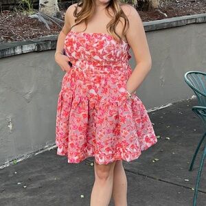 Maeve Pink Textured Dress